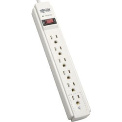 Image for Tripp Lite 6-Outlet Surge Protector, 6 Foot Cord, 790 Joules, Light Gray from School Specialty