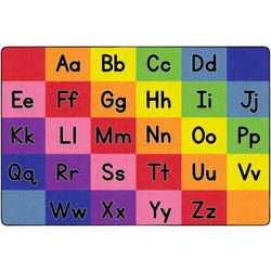 Image for Childcraft ABC Furnishings Rainbow Alphabet Carpet, Rectangle from School Specialty