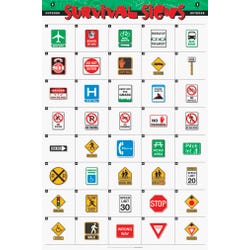 Image for PCI Educational Publishing Survival Signs Curriculum Program - 40 Outdoor Signs Poster Set, Set of 40 from School Specialty