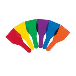 American Scientific Transparent Color Paddle Set, 6 in, Assorted Color, Set of 18, Item Number 1006442