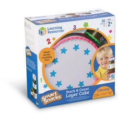 Learning Resources Smart Snacks Stack and Count Layer Cake, 10 Pieces, Item Number 2092429