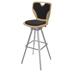 Image for Classroom Select Contemporary Swivel Stool, Padded Seat and Back, Adjustable Height from School Specialty