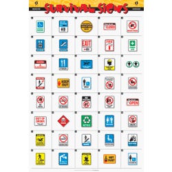 Image for PCI Educational Publishing Survival Signs Curriculum Program - 40 Indoor Signs Poster Set, Set of 40 from School Specialty
