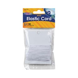 Image for Creativity Street Elastic Cord, 1.2 mm x 25 Yards, White from School Specialty