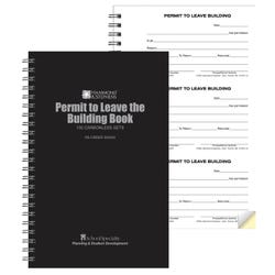 Image for Hammond & Stephens Permit to Leave Building Book, 2-Ply, Carbonless, 5-1/2 x 8-5/8 Inches from School Specialty