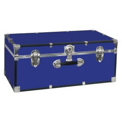 Image for Seward Collegiate Collection Footlocker Trunk, 30 x 12-1/4 x 15-3/4 Inches, Blue from School Specialty