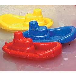 Image for Dantoy Tugboats, Assorted Colors, Set of 3 from School Specialty