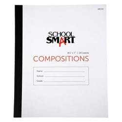 Image for School Smart Stitched Cover Composition Book, No Margin, 8-1/2 x 7 Inches, 24 Sheets from School Specialty
