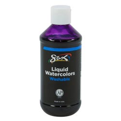 Image for Sax Liquid Washable Watercolor Paint, 8 Ounces, Violet from School Specialty