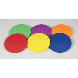 Image for Sportime SuperSafe DiskUs, 6 x 1-1/4 Inches, Assorted Colors, Set of 6 from School Specialty