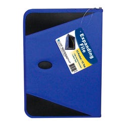 Image for C-Line Expanding File with Zipper, 13 Pocket, Blue from School Specialty