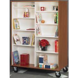 Image for Stevens I.D. Systems Double Sided Book Cart, 48 x 24 x 67 Inches from School Specialty