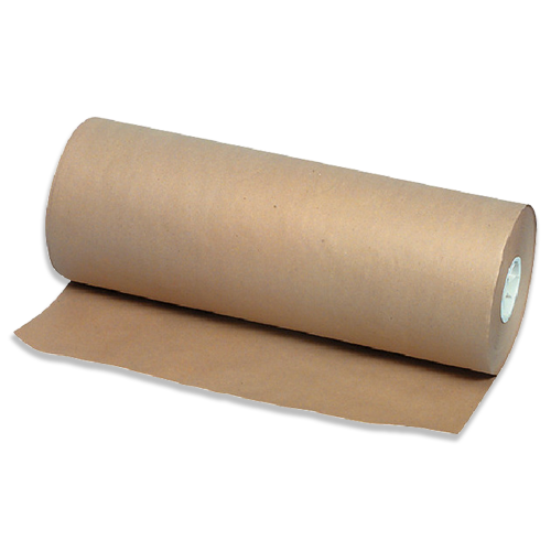 Brown art paper roll.