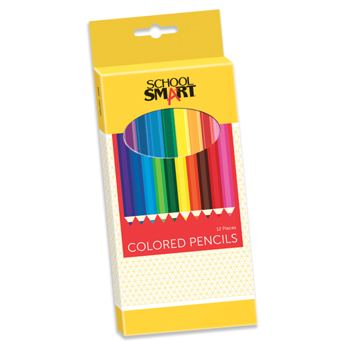 Box of colored pencils.