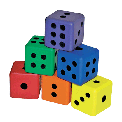 foam dice set